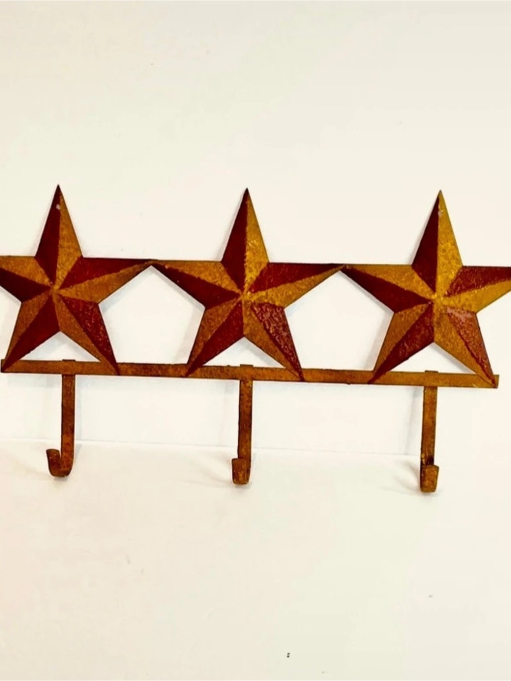Farmhouse Rustic Star Wall Hook Rack